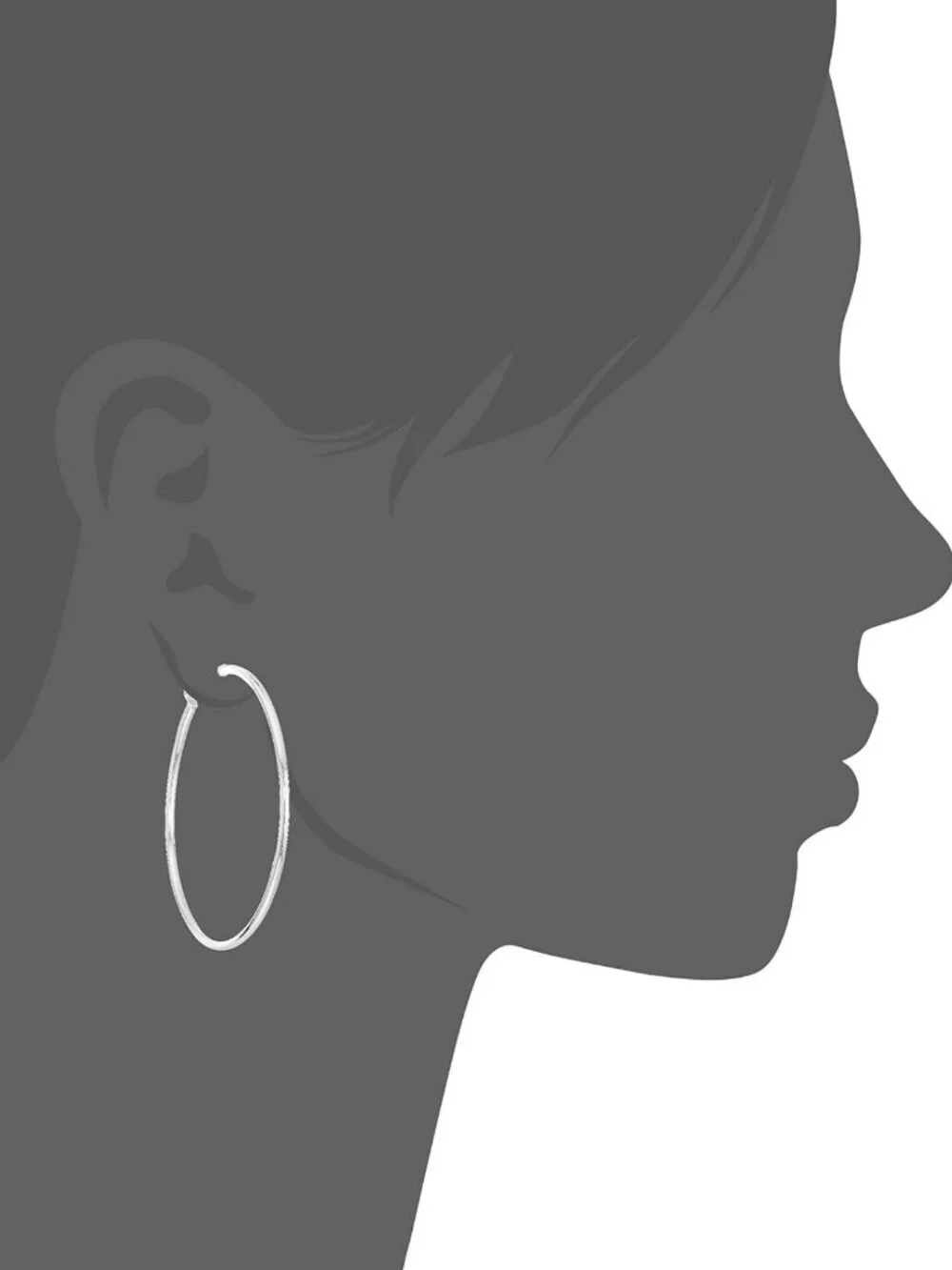 Lightweight Sterling Silver or Gold Plated Paddle Back Hoop Earrings - Chic